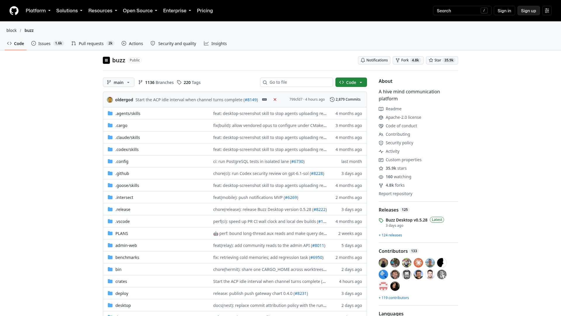 Buzz on GitHub