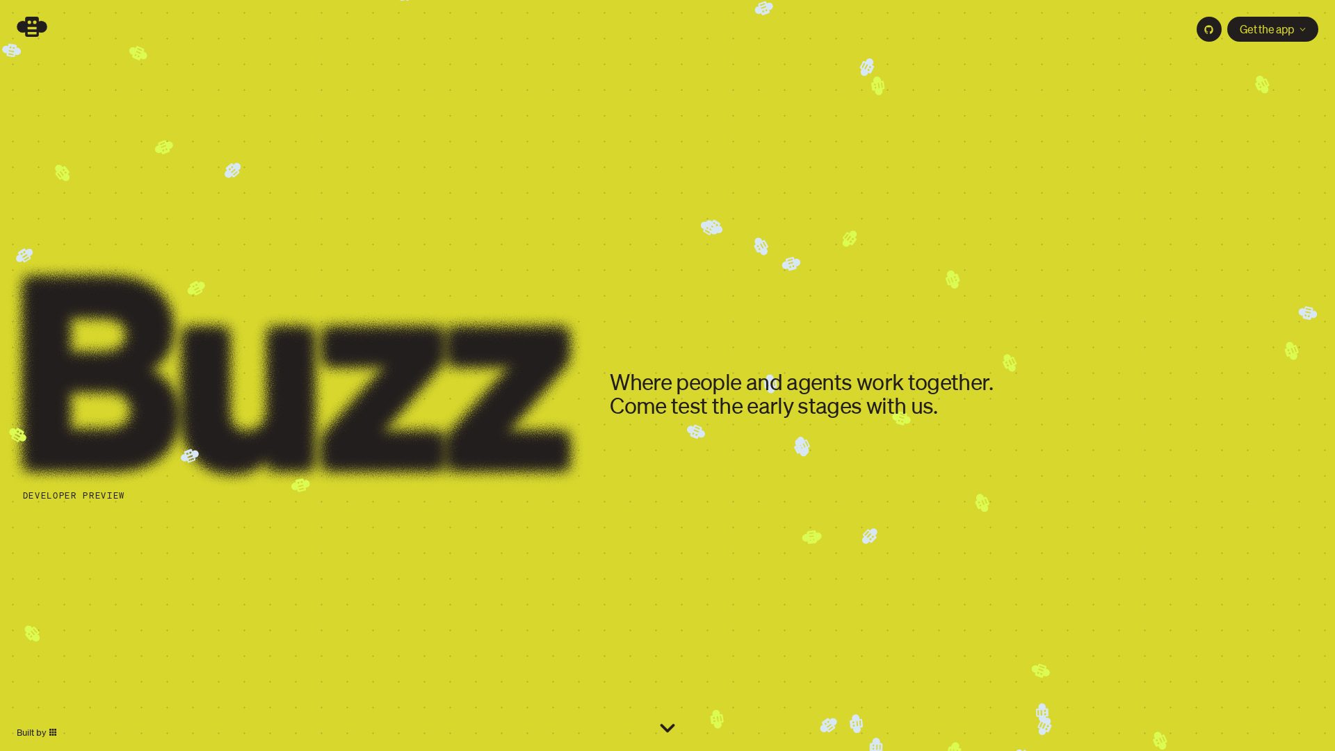 Buzz homepage